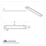 Headliner Warning Light Trim for Kenworth W900 (1990-2005) Plastic UP#40997