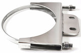U-Bolt Exhaust Bracket for 5” Stack With 1-1/2x3-3/8 Plate, Stainless UP#21286