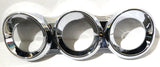 3 Gauge Horizontal Cluster Bezel w/Visor for Peterbilt Pre 2006 Plastic UP#41720