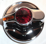 knob A/C heater amber indicator red jewel chrome plastic for Kenworth 2002-05