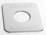 GG Switch Plate for Freightliner Engine Fan Manual/Automatic Stainless #68778