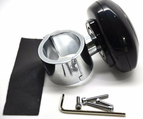 Steering Wheel Spinner Kit Universal Fit 1-1/4” Opening Black Plastic GG#80104