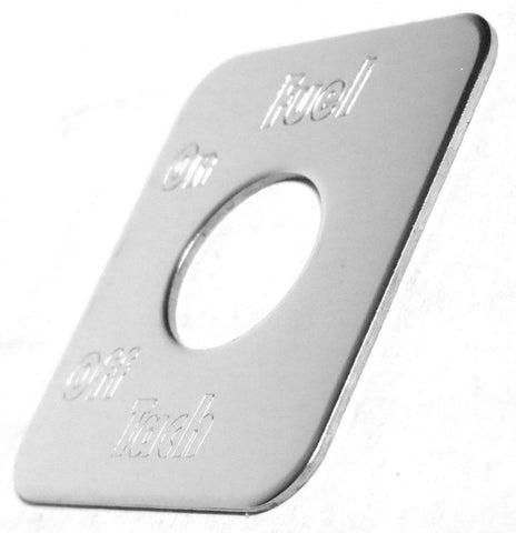 GG Switch Plate for Freightliner Fuel Tach Stainless Steel #68764