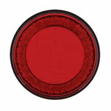 UP Mud Flap Hangers 2 1/2" Bolt Pattern "Mirage" 4" Red/Red Lights Visor #22252