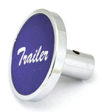 UP Trailer Knob Short Pin Mount for Peterbilt Purple Aluminum Sticker #23275