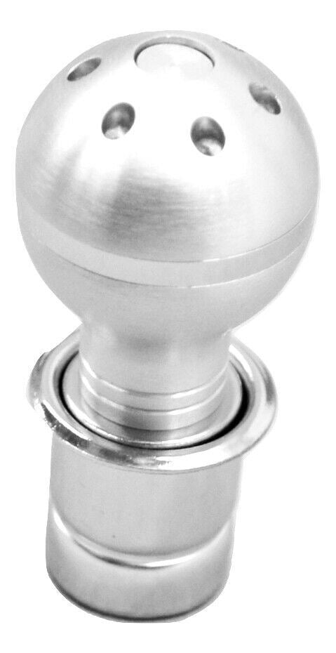 Deluxe Cigarette Lighter Knob W/ Blue LEDs Chrome 7/8" Heating Element UP#28466