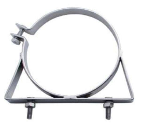 7” Lower Exhaust Frame Bracket for Kenworth Aerocab Stack Stainless UP#21292
