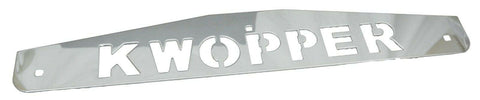 Mud Flap Plate/Weight 24" X4" for Kenworth KWOPPER Bolt-On Chrome UP#10439 Pair