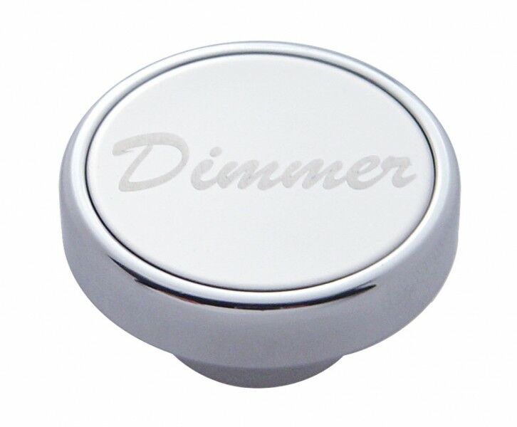 Dimmer Dash Knob Universal Fits 1/4" Shaft w/Hex Screw Stainless Plaque UP#23530