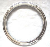 UP Gauge Cover for Older Freightliner Pyrometer 3 3/8" O.D. Chrome Steel #20511