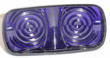 2-Double Bubble Tiger Eye Marker Light Lens 4x2 for Kenworth Purple GG#80228