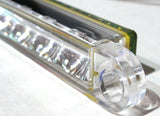 UP LED Light Strip Stop Tail Turn 19 Red LEDs Clear Lens 12" Wide #39776 Each