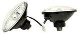 UP Headlight 7" Chrystal H4 W/6 LED Amber Turn Signal Clear Lens 12V #31247 Pair