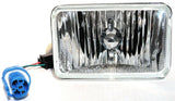 Headlight High Beam Crystal Halogen 6" X 4" Replaces H4651 H4656 #31390 Each