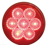 Rear Light Panel Red LEDs/Lenses 4"-7 LEDs Reflector, 2"-9 LEDs Visors UP#34566