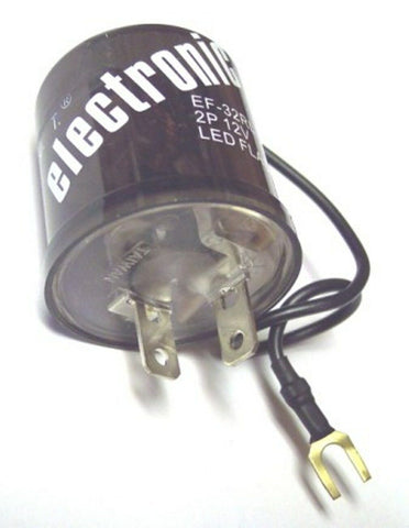 2 Terminal LED Flasher for Headlight Taillights 12 Volt DC with Ground UP#90650