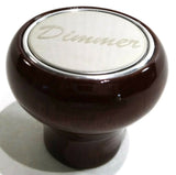 Knob wood stainless steel plaque dimmer for Peterbilt Kenworth Freightliner