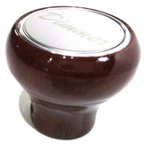 Knob wood stainless steel plaque dimmer for Peterbilt Kenworth Freightliner