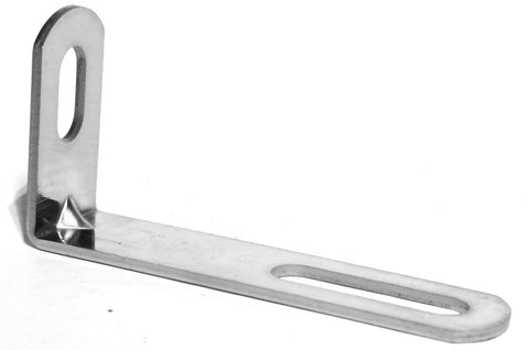 Mirror Bracket L Shape Chrome Metal Adjustable Slots 3 X 1-1/2 X 3/4" GG#33180BP