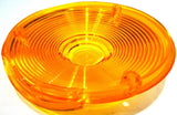 Lens 4" amber plstic 3 hole for Peterbilt Kenworth Freightliner combination lite