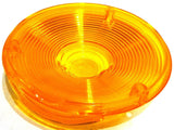 Lens 4" amber plstic 3 hole for Peterbilt Kenworth Freightliner combination lite