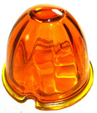 GG Light Lens Watermelon Style Light Amber Glass 3.5 OD 2 Screw hole #92801 Each