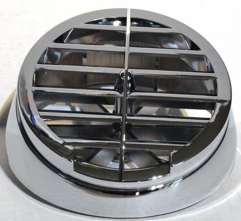 United Pacific Defroster Vent Round for 359 Peterbilt Chrome Plastic #41014 Each