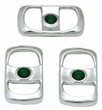 UP Rocker Switch Covers for Freightliner Green Jewel Plastic #42052 Set of 3