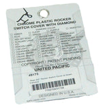 UP Rocker Switch Actuator Cover Rear A/C for Peterbilt 2006+ Green Jewel #45173