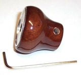 Dash Control Knob Panel Lights 1" Black Glossy Sticker Wood Knob UP#23542 Each