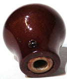 Dash Control Knob Panel Lights 1" Black Glossy Sticker Wood Knob UP#23542 Each