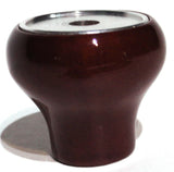 Dash Control Knob Panel Lights 1" Black Glossy Sticker Wood Knob UP#23542 Each