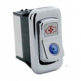 UP Rocker Switch Actuator Cover Engine Fan for Peterbilt 2006+ Blue Jewel #45083