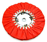 GG Treated Airway Buffing Wheel Red 5/8" Center 16 Ply Cutting Stainless #98151