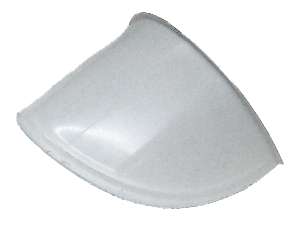 7” Round Headlight Visor Extended Depth Stainless 5-1/8” Deep Visor UP#10531