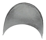 7” Round Headlight Visor Extended Depth Stainless 5-1/8” Deep Visor UP#10531