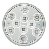 4" Mega 10 Plus Amber Park/Turn/Clearance LED Light Clear Lens W/ Plug GG#76841