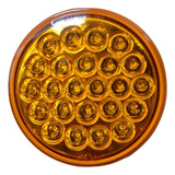 GG LED Light 4" Pearl Amber Lens 24 LEDs Park Turn Clearance Plastic #78270 Each