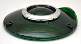 Back of Cab Lens Replacement 4" Green with Chrome Ring Plastic 3 Hole GG#86722