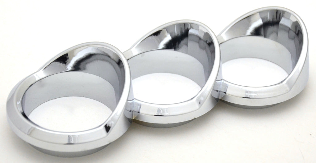 Trio Gauge Cover for 579 Peterbilt 2010-16 Left Vertical Chrome Plastic UP#41754