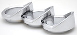 Trio Gauge Cover for 579 Peterbilt 2010-16 Left Vertical Chrome Plastic UP#41754
