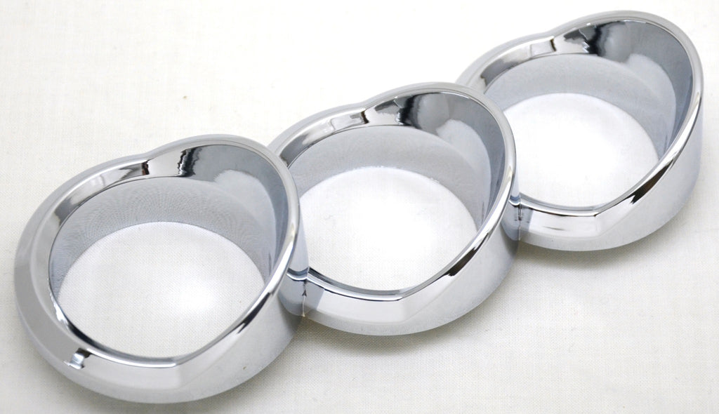 Trio Gauge Cover for 579 Peterbilt 2010-16 Right Vertical Chrome UP#41755