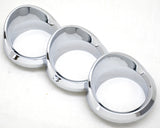Trio Gauge Cover for 579 Peterbilt 2010-16 Right Vertical Chrome UP#41755