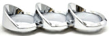Trio Gauge Cover for 579 Peterbilt 2010-16 Right Vertical Chrome UP#41755