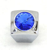 A/C Heater Slider Knobs Universal Fit Blue Jewel Plastic UP#42031 Set of 3