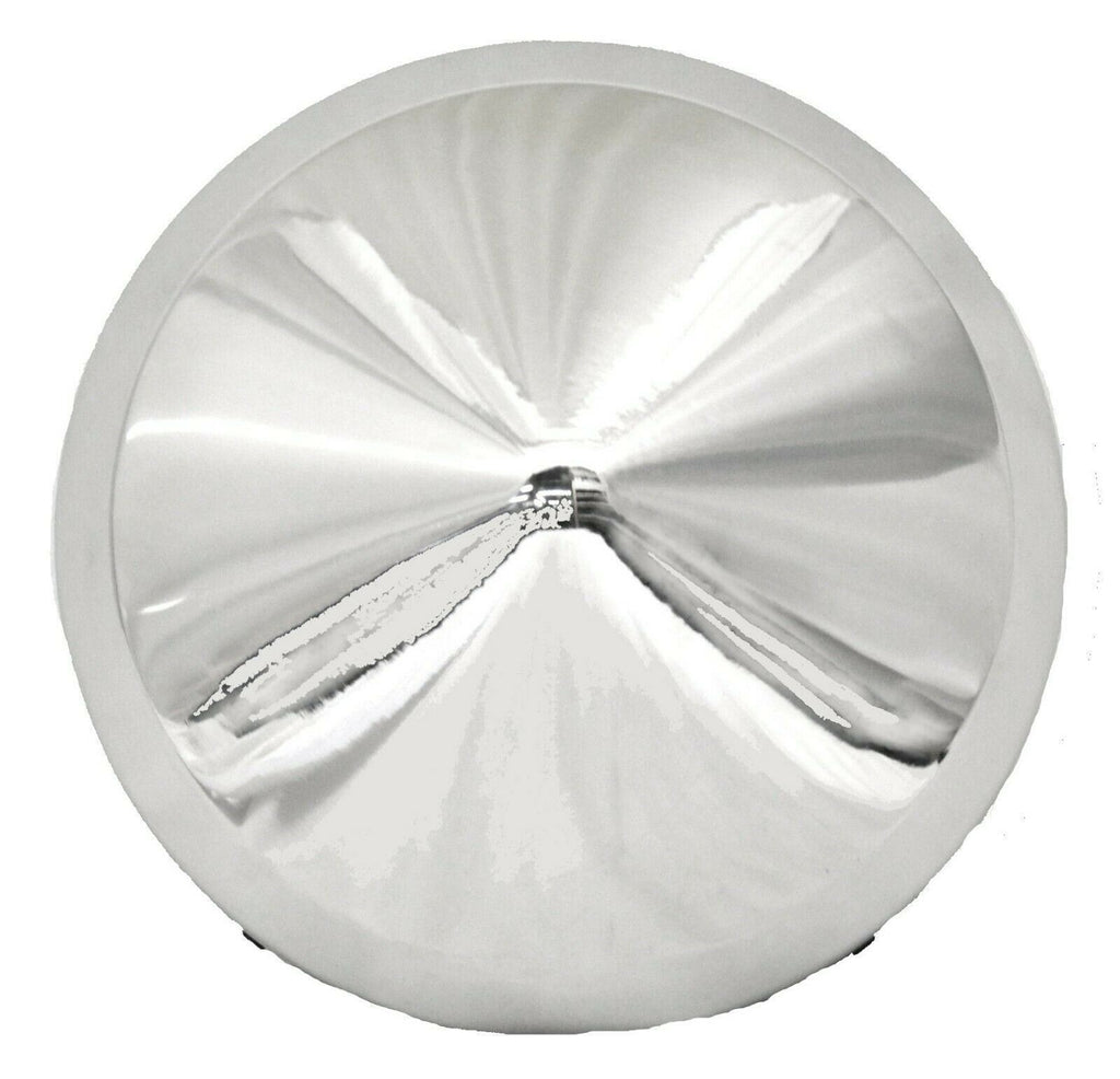 2pc Universal Stainless Front Hub Cap Cone 7/16" Lip Steel Wheel GG10702
