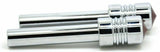 Door Lock Knobs Screw-on Red Jewel Chrome Aluminum 1/2" I.D. GG#50865 Pair