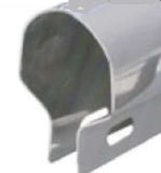 Spring Loaded Mud Flap Hangers 2 1/2 Bolt Spacing Chrome 30" Wide UP#10653 Pair