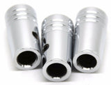Peterbilt Toggle Switch Extensions Mini Cone Pointed Chrome Aluminum 1"-3 Pcs