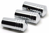 Peterbilt Toggle Switch Extensions Mini Cone Pointed Chrome Aluminum 1"-3 Pcs